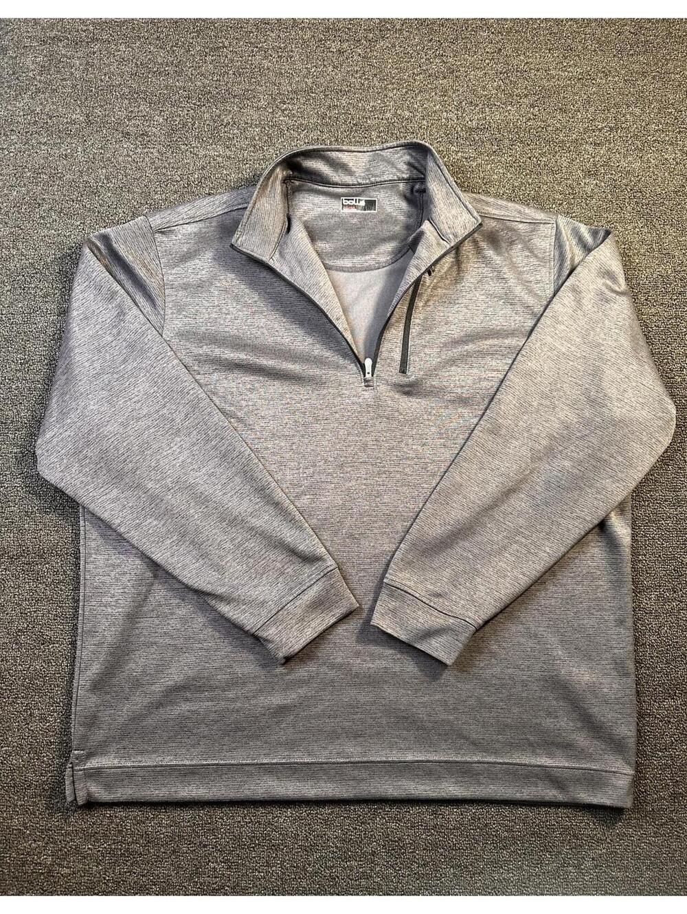 Bollé Gray Quarter-Zip XXL Pullover Sweatshirt